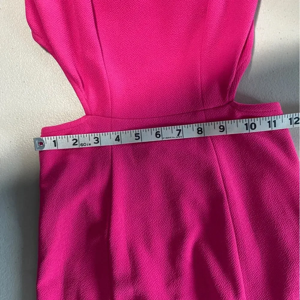 Alexia Admor Barbie Hot Pink Bodycon Cut-Out Mermaid Maxi Prom Dress Gown XS - Picture 5 of 8